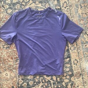 Purple Short Sleeve Workout Top H&M